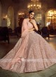 Attractive Peach Color Net Lehenga Choli